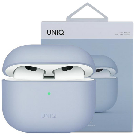 Etui Uniq Lino na AirPods 3 gen Silicone błękitny/arctic blue