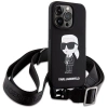 Etui Karl Lagerfeld Crossbody Silicone Ikonik do iPhone 15 Pro - czarne