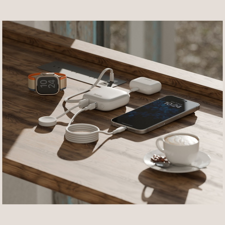 PowerBank 4w1 Bazic Fusion 10000mAh PD20W USB-C/Lightning czarny