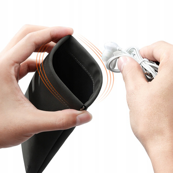 MCDODO ETUI WOREK POKROWIEC NA AKCESORIA ZAMYKANY AUTOMATYCZNIE CZARNY (L)