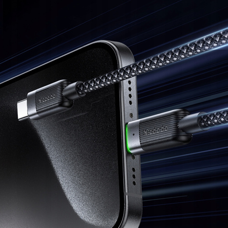 MCDODO KABEL USB-C SZYBKIE ŁADOWANIE DO SAMSUNG APPLE USB TYP C 60W 1M LED