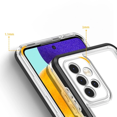 HURTEL ETUI CLEAR 3IN1 DO SAMSUNG GALAXY A13 5G ŻELOWY POKROWIEC Z RAMKĄ