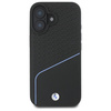 BMW BMHMP16S23RDCLK iPhone 16 6.1       czarny/black hardcase Sign Leather Textured And Line MagSafe