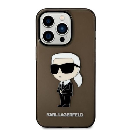 Karl Lagerfeld KLHCP14LHNIKTCK iPhone 14 Pro 6,1" czarny/black hardcase Ikonik Karl Lagerfeld