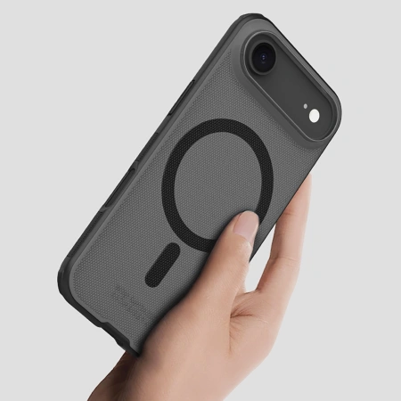 Etui Nillkin Super Frosted Shield Pro kompatybilne z MagSafe na iPhone 17 Air - przezroczyste czarne