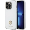 Etui Guess Strass Metal Logo do iPhone 15 Pro Max - srebrne