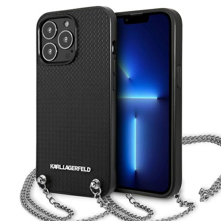 KARL LAGERFELD KLHCP13XPMK ETUI DO IPHONE 13 PRO MAX 6,7 HARDCASE SKÓRZANE