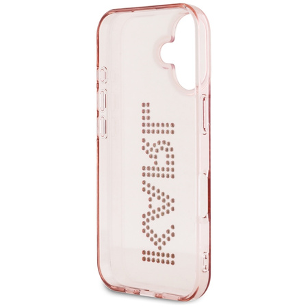 KARL LAGERFELD ETUI IML RHINESTONES LOGO DO IPHONE 16 Z EFEKTOWNYM DESIGNEM