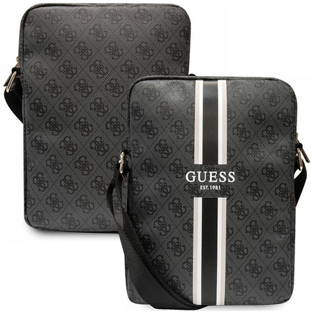 Torba Guess GUTB10P4RPSK 10" - czarne 4G Stripes Tablet Bag