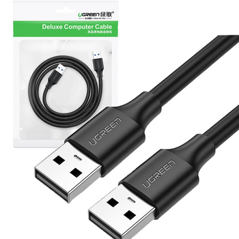 Ugreen kabel przewód USB 2.0 (męski) - USB 2.0 (męski) 0,5 m czarny (US128 10308)