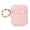 Guess GUA2SSSI AirPods cover różowy/pink Silicone Vintage Script