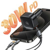 USAMS ŁADOWARKA SAMOCHODOWA ZWIJANY KABEL 2XUSB-C 30W PD DO IPHONE 12 13 14