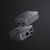 Joyroom podstawka wielofunkcyjny HUB USB Typ C - USB 3.0 / RJ45 / HDMI / USB Typ C / Thunderbolt do MacBook Pro szary (S-H121 Gray)