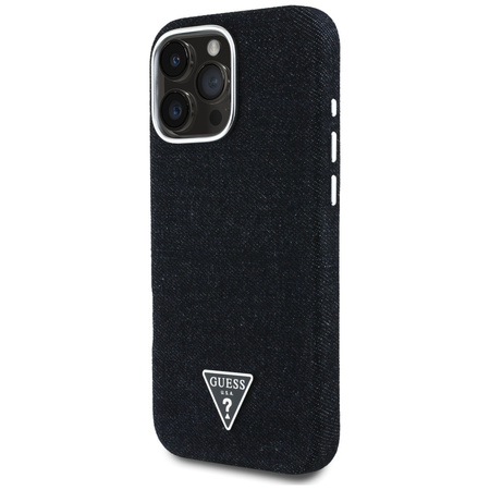 GUESS ETUI DENIM TRIANGLE LOGO DO IPHONE 16 PRO MAX DO MAGSAFE STYLOWA