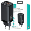 USAMS ŁADOWARKA 1XUSB-C 1XUSB T47 65W PD DO TELEFONÓW Z SZYBKIM ŁADOWANIEM