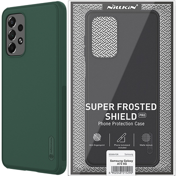 Nillkin Super Frosted Shield Pro wytrzymałe etui pokrowiec Samsung Galaxy A73 zielony