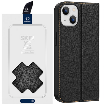 Dux Ducis Skin X2 etui do iPhone 14 Plus pokrowiec z magnetyczną klapką czarny