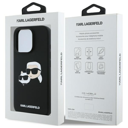 KARL LAGERFELD ETUI HARDCASE SILIKONOWE DO IPHONE 16 PRO 6.3 DO MAGSAFE