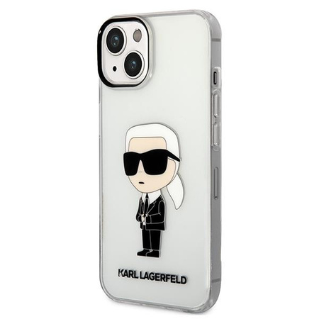 Karl Lagerfeld KLHCP14MHNIKTCT iPhone 14 Plus 6,7" transparent hardcase Ikonik Karl Lagerfeld