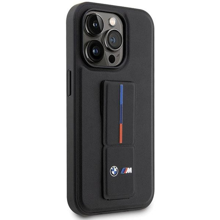 Etui BMW BMHCP14L22GSLK na iPhone 14 Pro - czarne Grip Hot Stamp