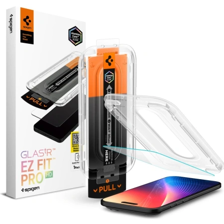 SPIGEN SZKŁO HARTOWANE GLAS.TR EZ FIT PRO DO IPHONE 17 AIR PEŁNA OCHRONA