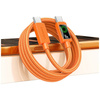Kabel USAMS SJ773 PD 60W USB-C/USB-C 1.2m pomarańczowy