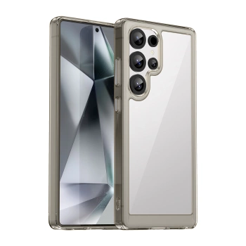 HURTEL CASE DO SAMSUNG GALAXY S25 ULTRA Z ŻELOWĄ RAMKĄ I SILIKONOWĄ POWŁOKĄ