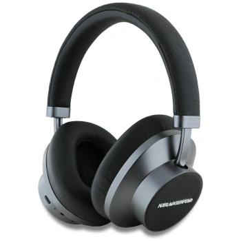 Słuchawki nauszne Karl Lagerfeld Saffiano Elongated Bluetooth ANC - czarne