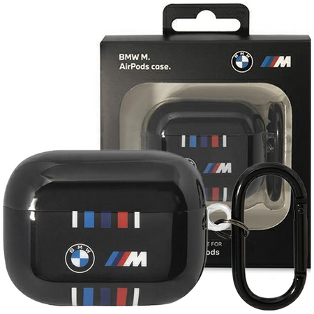 Etui BMW BMAP22SWTK na AirPods Pro - czarne Multiple Colored Lines