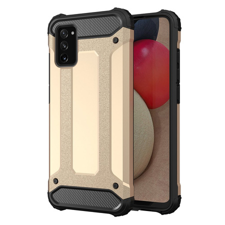 Hybrid Armor pancerne hybrydowe etui pokrowiec iPhone 13 Pro Max złoty