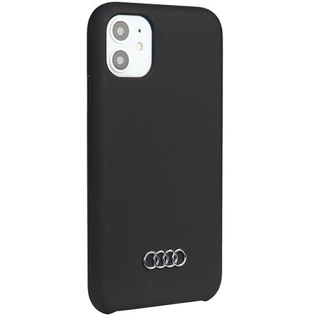 Etui Audi Silicone Case na iPhone 11 / Xr - czarne AU-LSRIP11-Q3/D1-BK