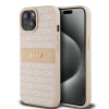 DKNY ETUI HARDCASE DO IPHONE 15 PLUS 14 PLUS 6.7 LEATHER MONO STRIPE Z LOGO