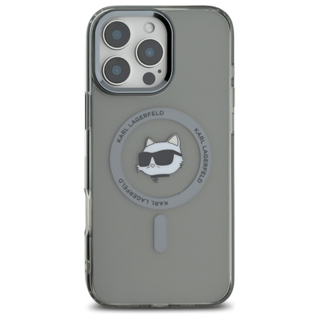 KARL LAGERFELD POKROWIEC DO IPHONE 16 PRO 6.3 METAL CHOUPETTE HEAD DO