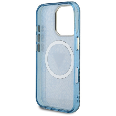 GUESS ETUI DO IPHONE 16 PRO MAX DO MAGSAFE IML METAL GLITTER CIRCLE