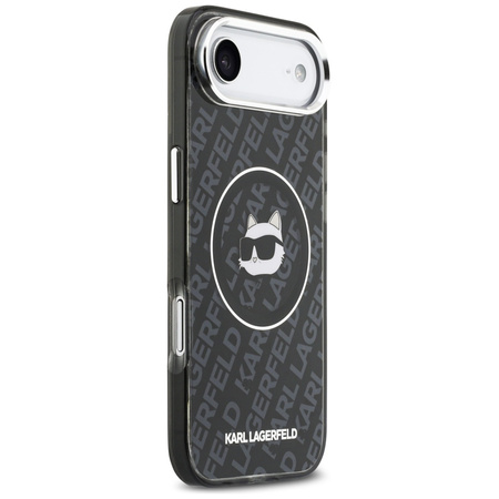 Etui Karl Lagerfeld IML Choupette Head Logo MagSafe do iPhone Air czarny