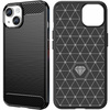 HURTEL CARBON CASE ELASTYCZNY POKROWIEC DO IPHONE 14 PLUS ŻELOWY NA TYŁ