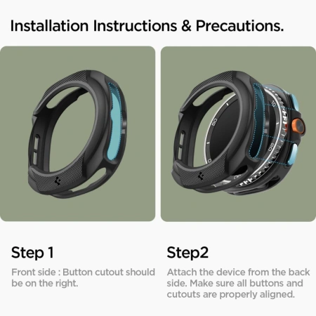 SPIGEN ETUI LIQUID AIR DO SAMSUNG GALAXY WATCH 8 CLASSIC 46 MM OCHRONA