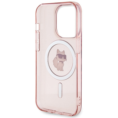 KARL LAGERFELD ETUI TRANSPARENTNE DO IPHONE 15 PRO 6,1 DO MAGSAFE CHOUPETTE