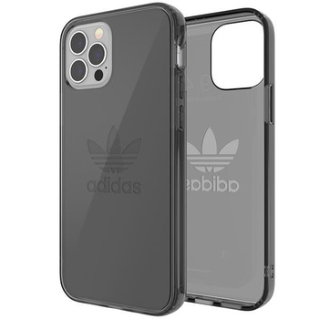 Etui Adidas OR Protective na iPhone 12 / iPhone 12 Pro Clear Case czarny przezroczysty/smokey black 42385