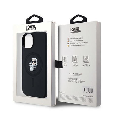 KARL LAGERFELD ETUI SILICONE KARL&CHOUPETTE DO IPHONE 15 PLUS 6,7