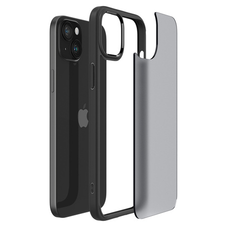 Spigen Ultra Hybrid, frost black - iPhone 15 Plus