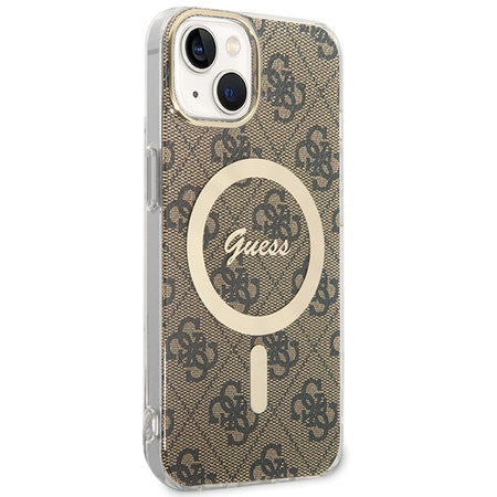 Guess GUHMP13MH4STW iPhone 13 / 14 / 156.1 brązowy/brown hardcase 4G MagSafe