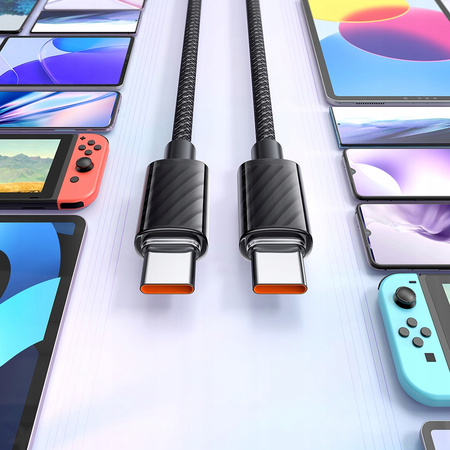 MCDODO KABEL USB-C SZYBKIE ŁADOWANIE DO SAMSUNG ŁADOWARKA USB TYP C 100W 1M
