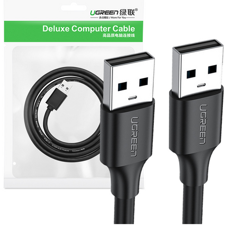 Ugreen kabel USB - USB 2.0 480Mb/s 1.5m czarny (US102)