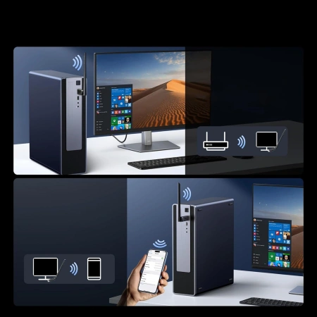 Adapter Ugreen CM878 bezprzewodowy WiFi 6 z Bluetooth 5.4 - czarny
