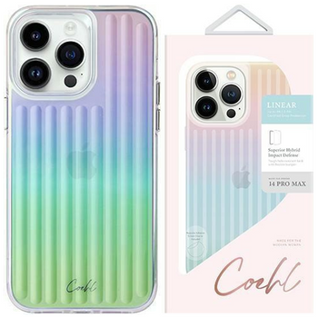 UNIQ etui Coehl Linear iPhone 14 Pro 6,1" opalowy/iridescent