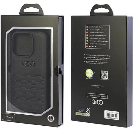 Etui Audi GT Synthetic Leather do iPhone 15 Pro - czarne
