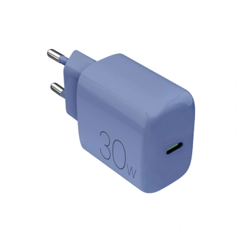 Ładowarka sieciowa Puro Pro Lite 30W USB-C  - niebieska