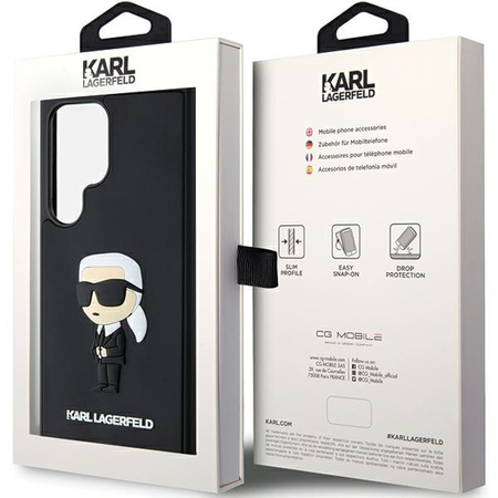 KARL LAGERFELD ETUI HARDCASE DO SAMSUNG S24 ULTRA S928 3D RUBBER IKONIK