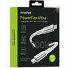 INNOSTYLE POWERFLEX ULTRA KABEL USB-C SZYBKIE ŁADOWANIE THUNDERBOLT 10GBPS 100W KEVLAR 2M SREBRNY